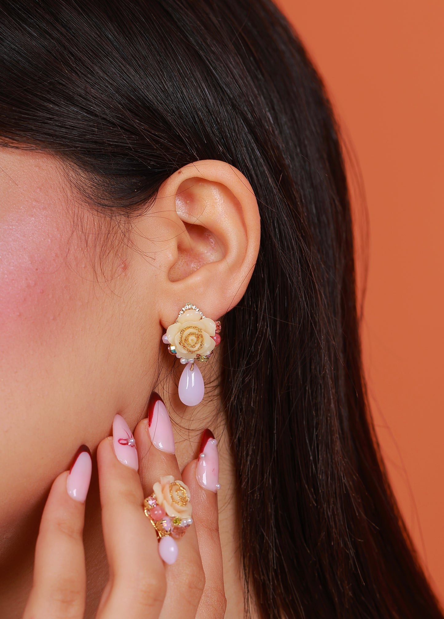 Boucle D'oreille Peony