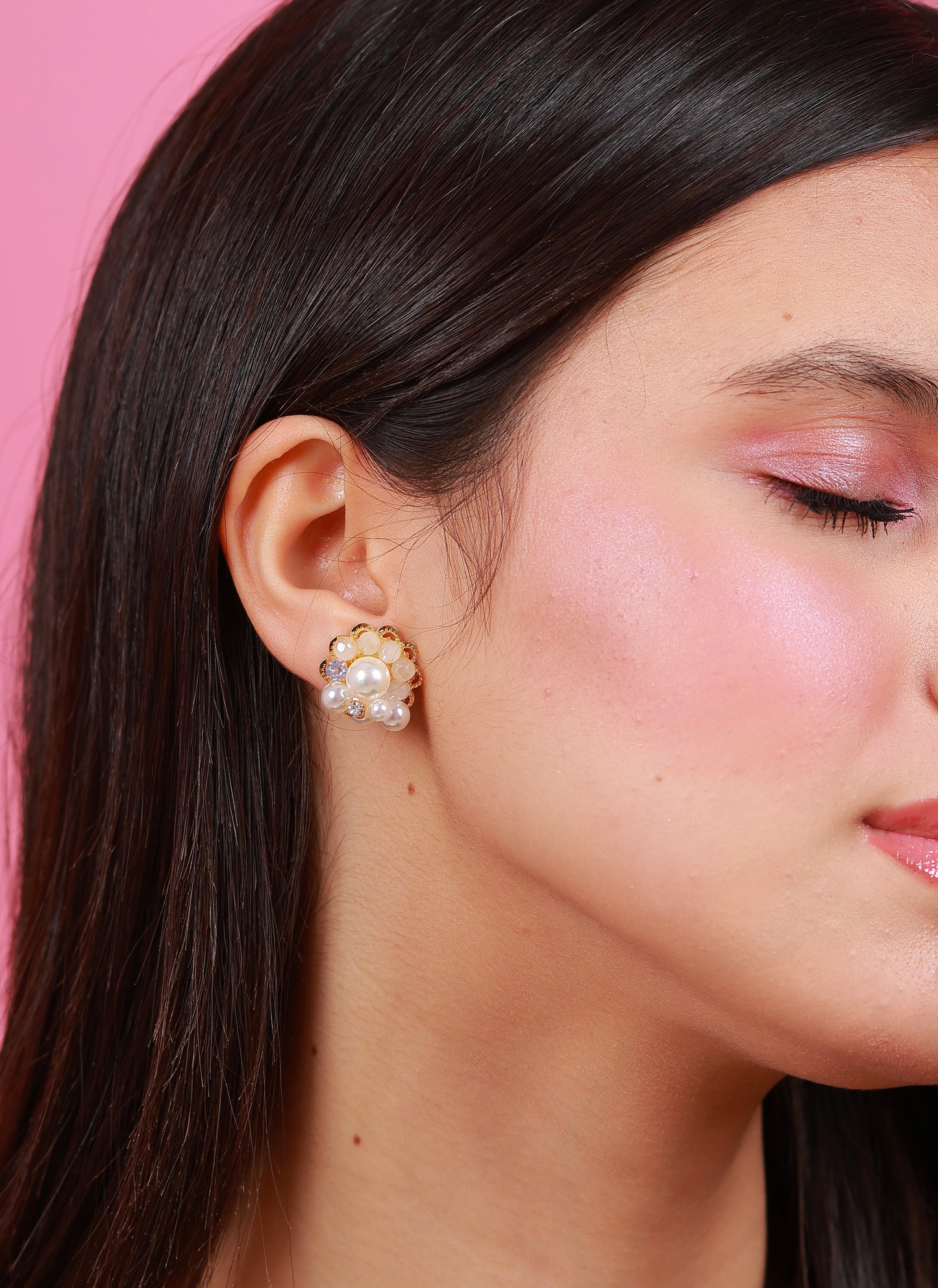 Boucle D'oreille White Gold Essence