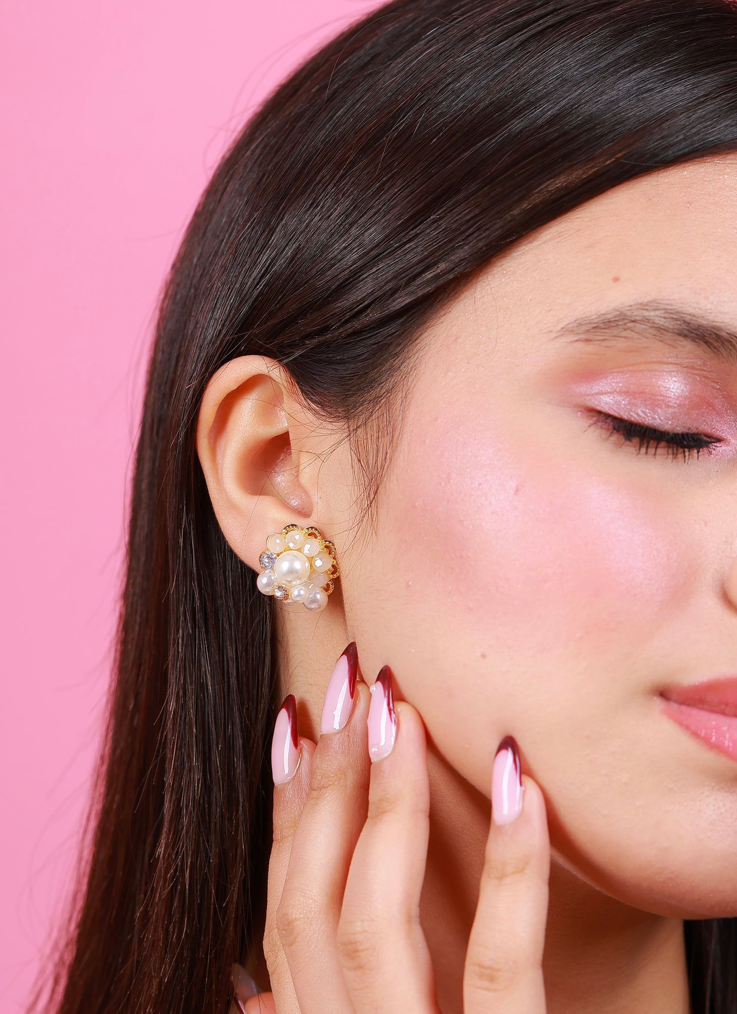 Boucle D'oreille White Gold Essence