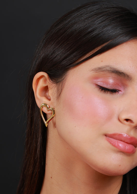 Boucle D'oreille Golden Heart