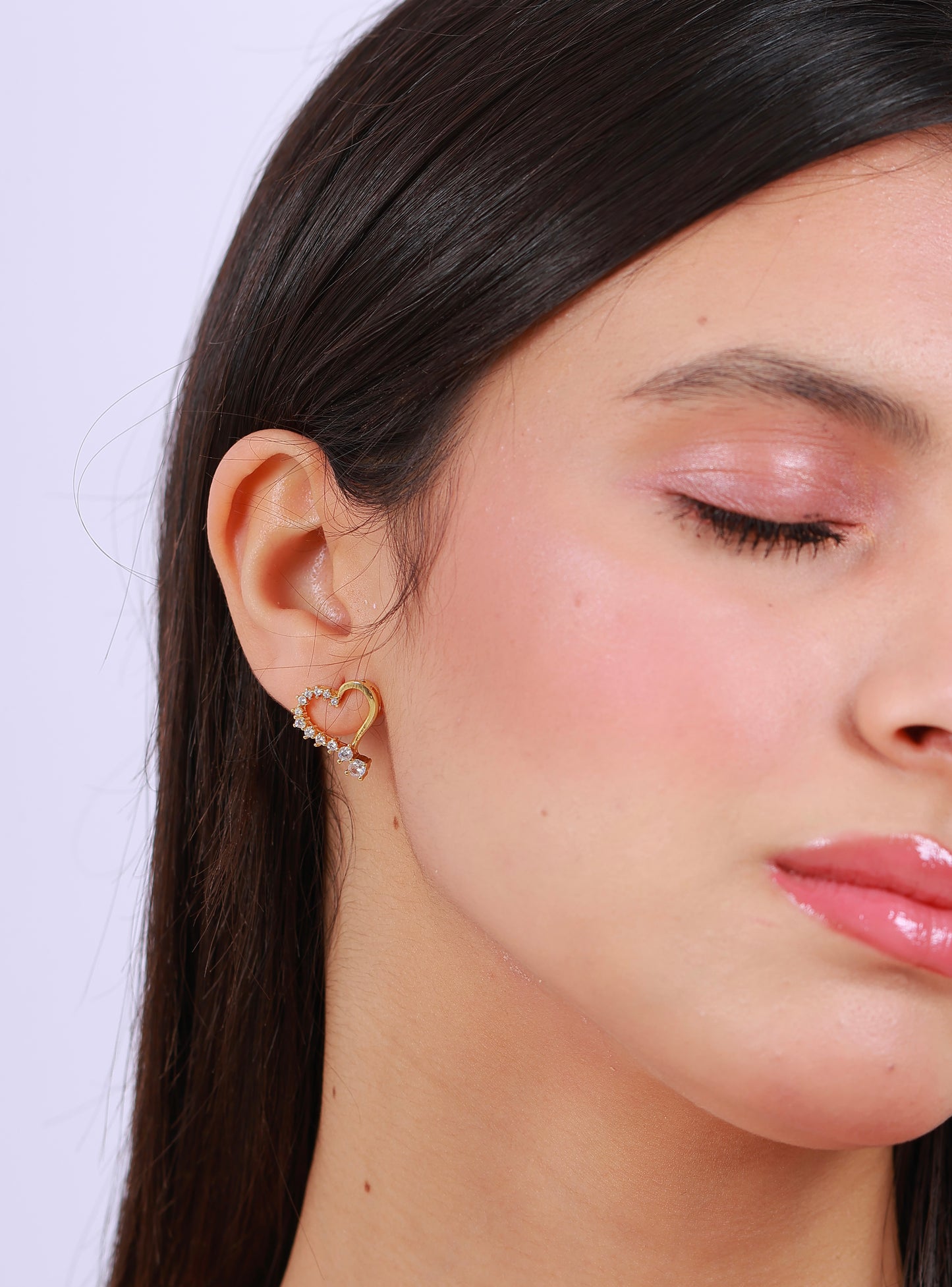 Boucle D'oreille Golden Heart