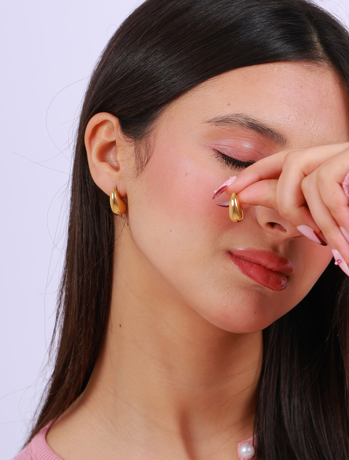 Boucle D'oreille Golden Crescent