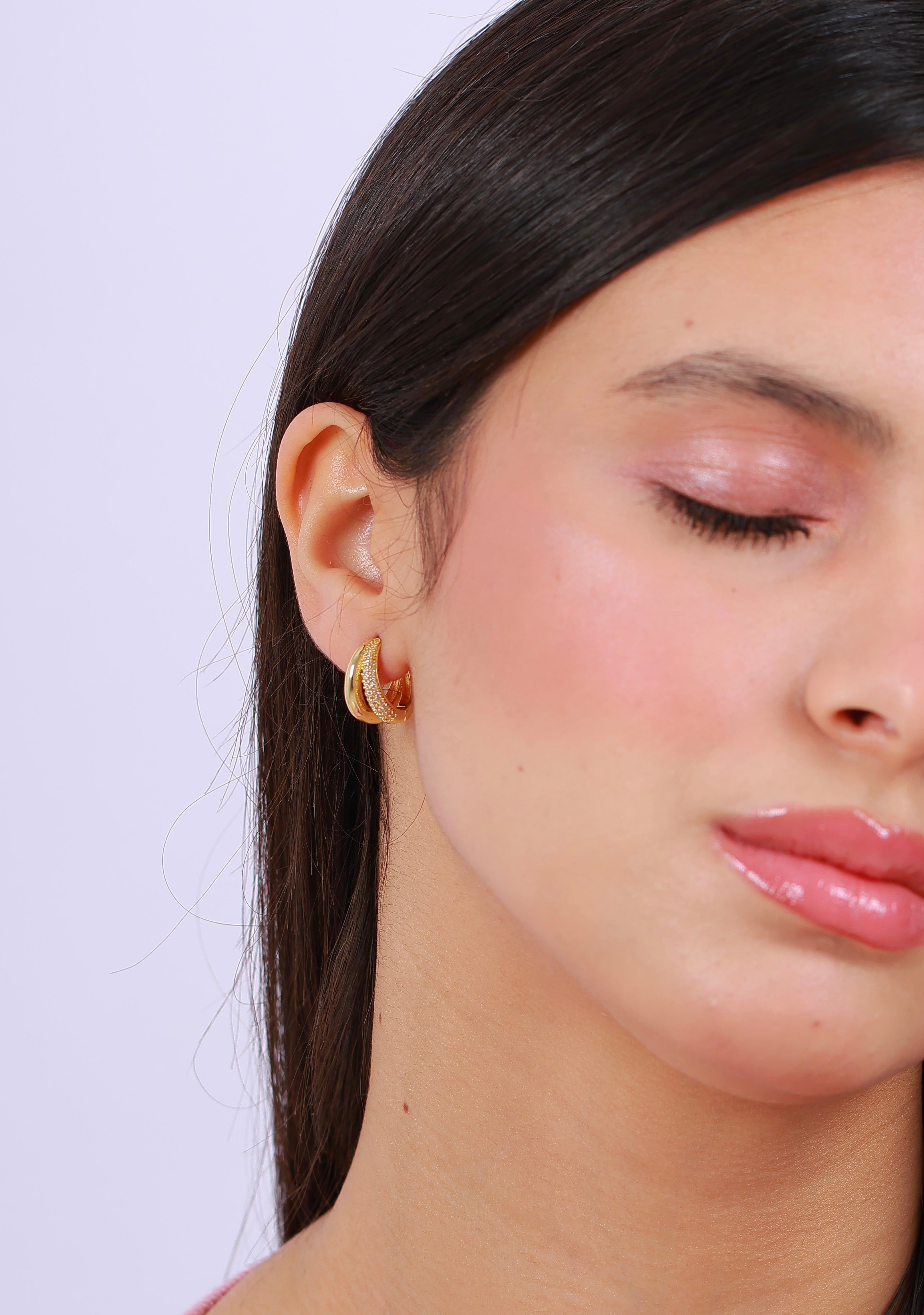 Boucle D'oreille Golden Petals