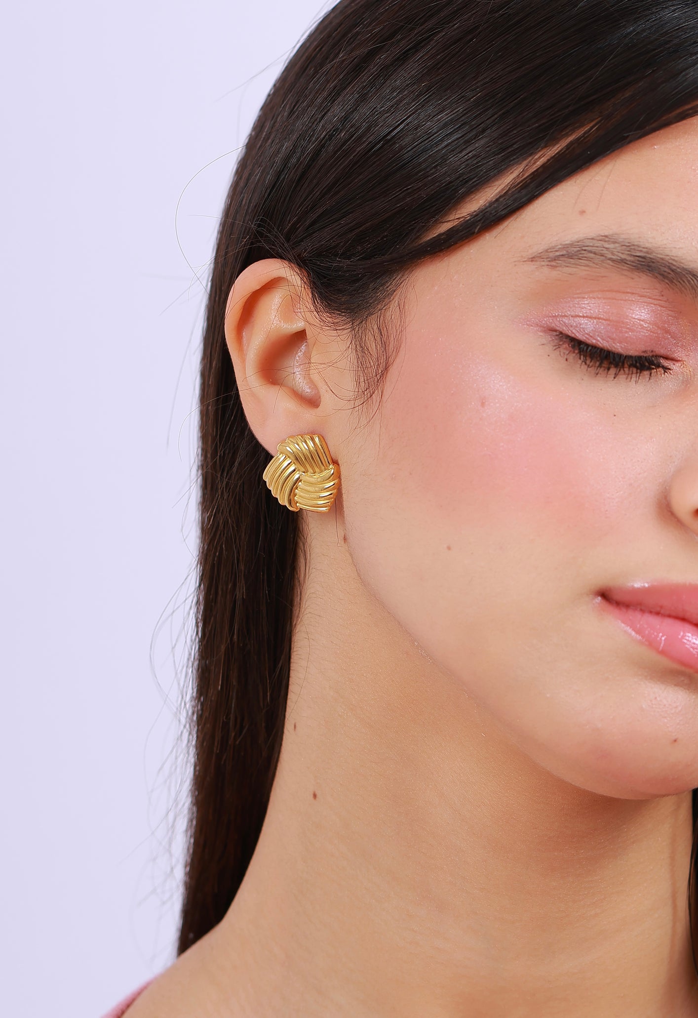 Boucle D'oreille Golden Waves