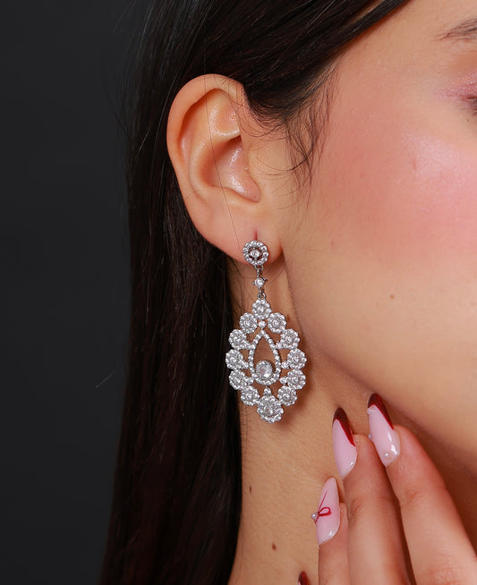 Boucle D'oreille Oxidized Silver