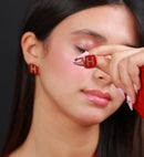 Boucle D'oreille Queen Red