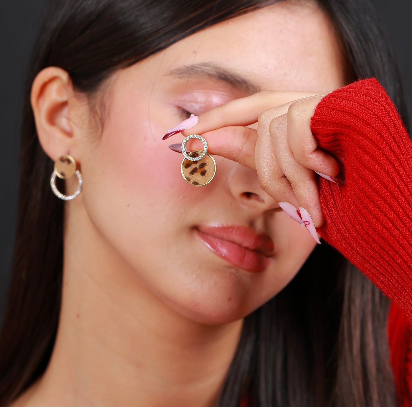 Boucle D'oreille Frosted Elegance