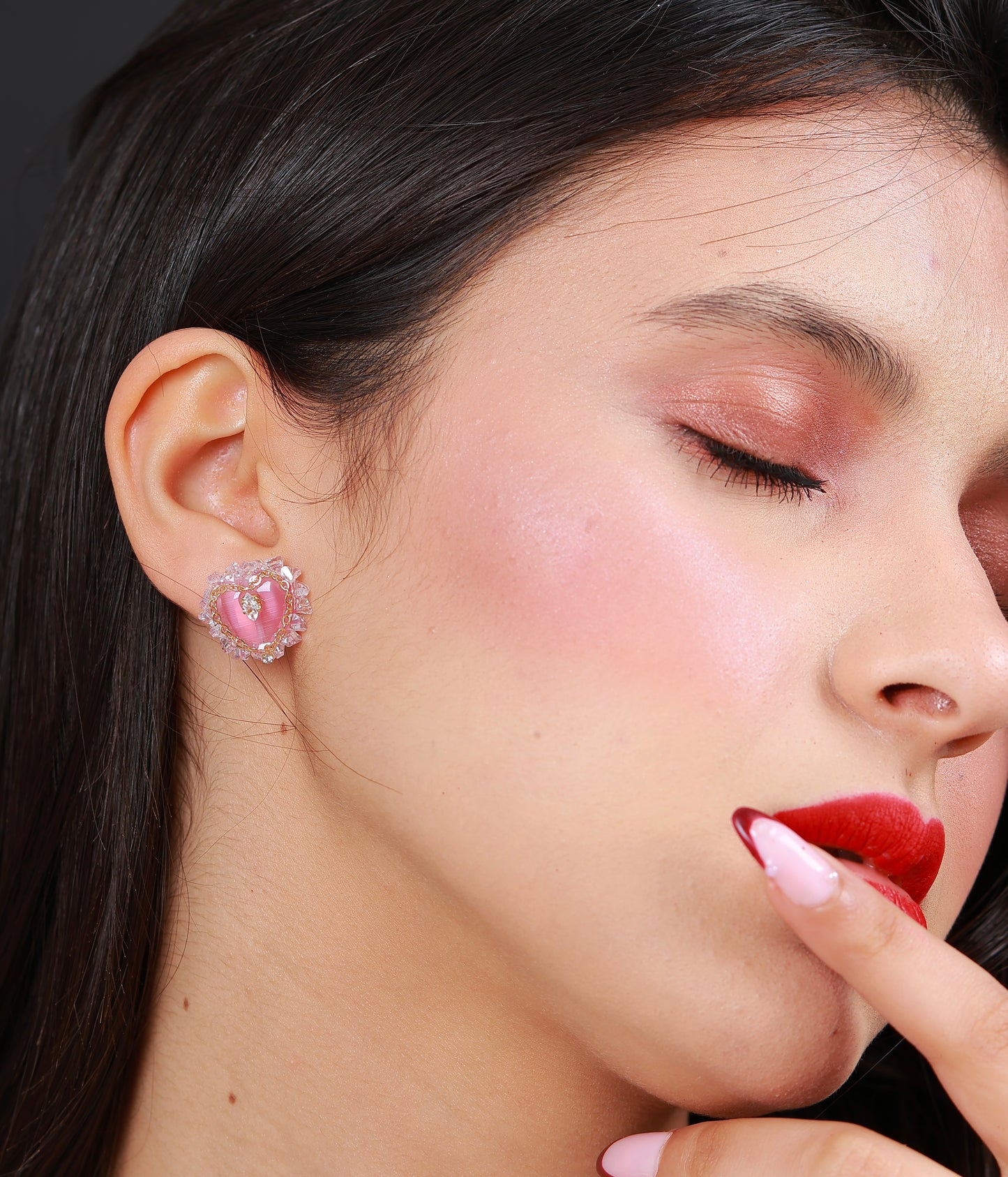 Boucle D'oreille Amélia Pink