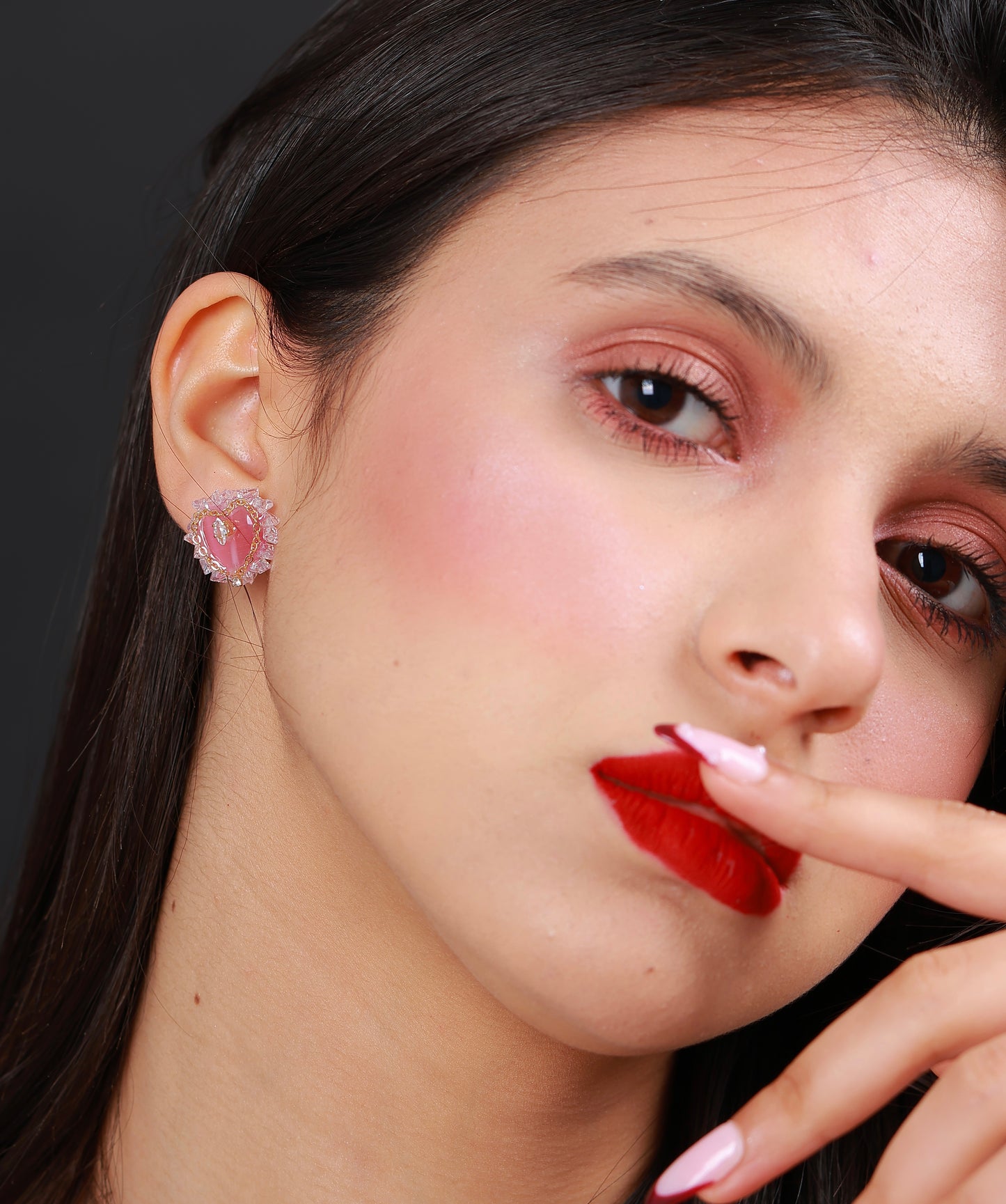 Boucle D'oreille Amélia Pink