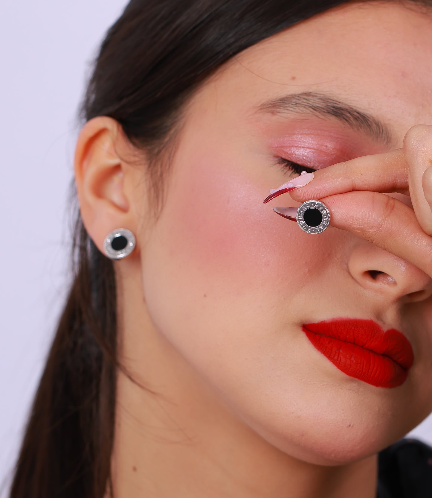 Boucle D'oreille Allen Black