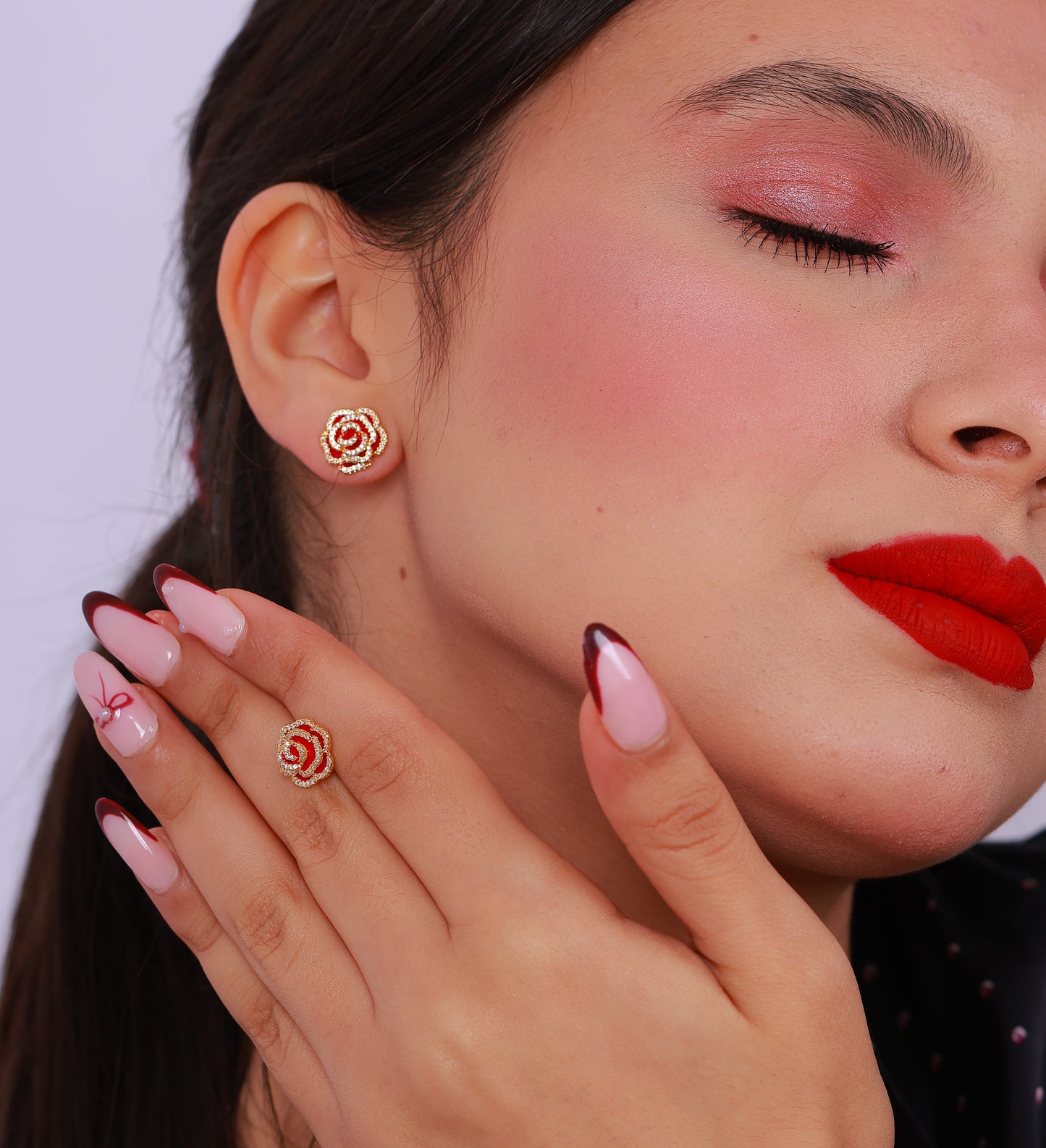 Boucle D'oreille Wallace Rose