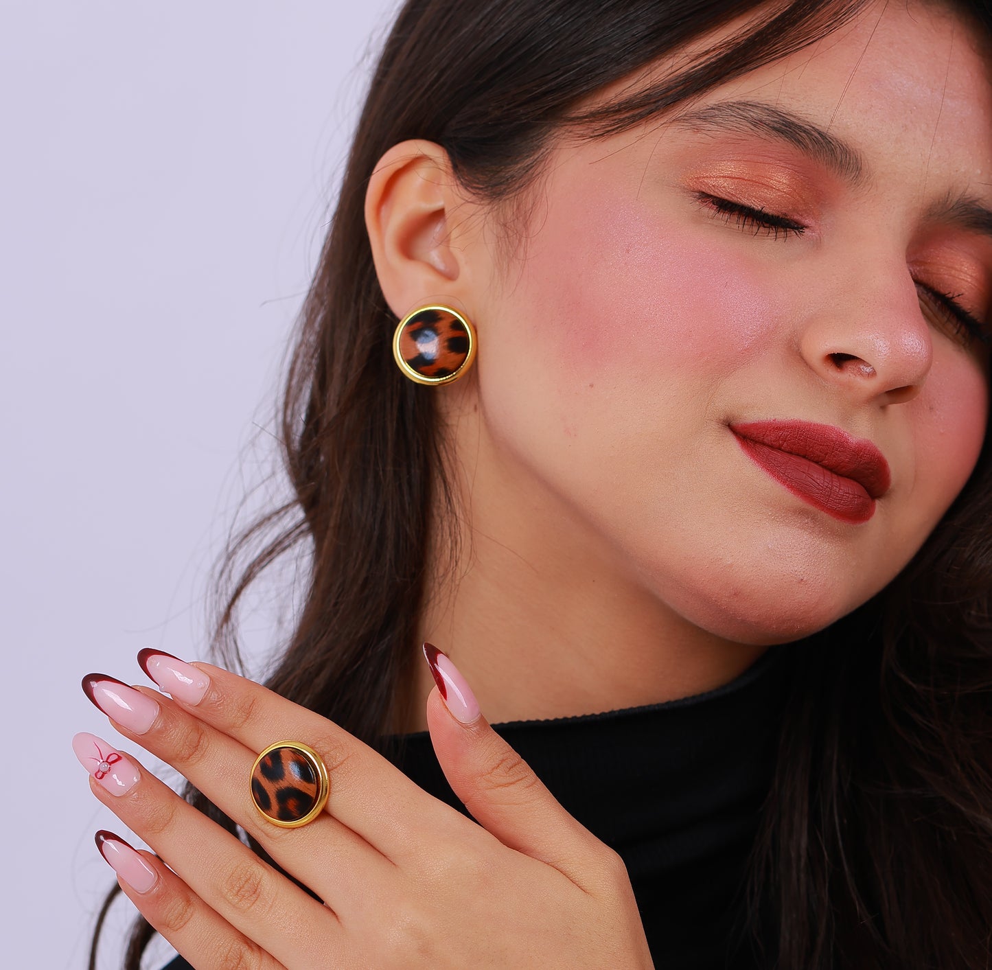 Boucle D'oreille Onyx Gold