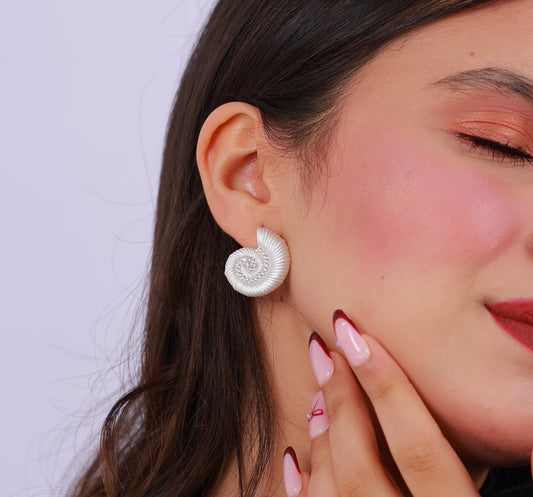 Boucle D'oreille White Shell