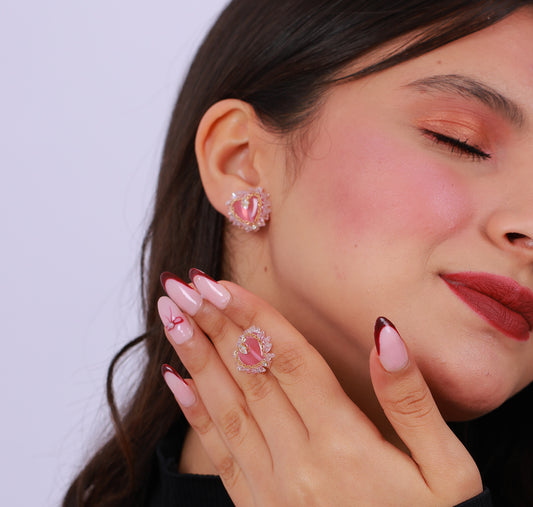 Boucle D'oreille Luna Pink