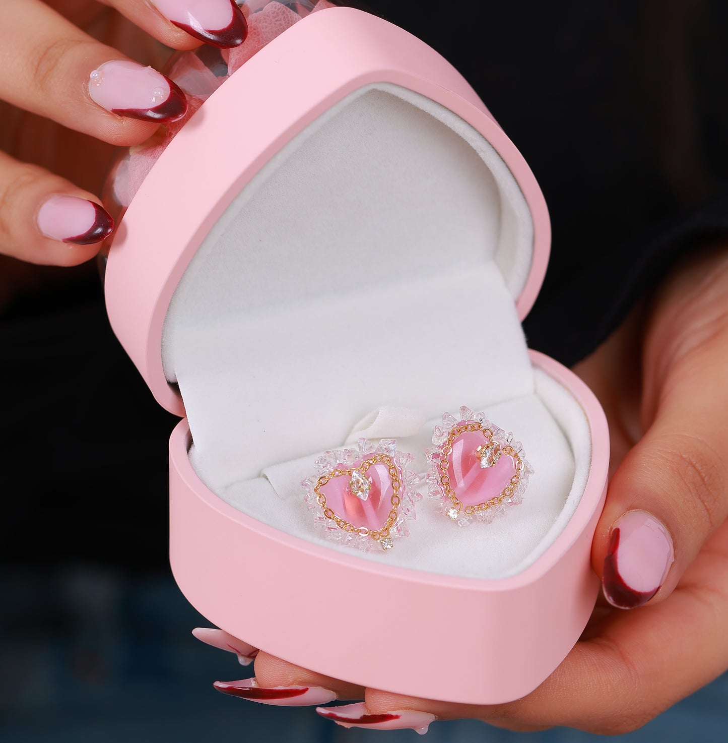 Boucle D'oreille Luna Pink