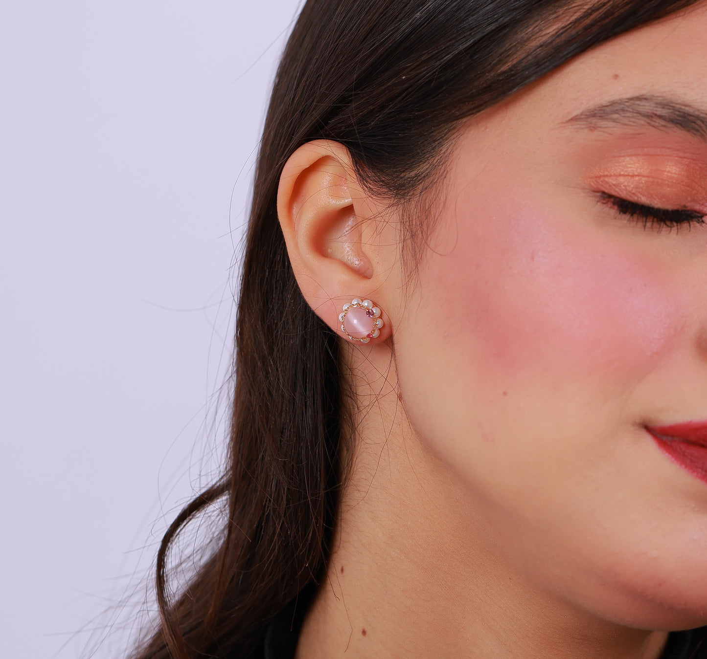 Boucle D'oreille Lily Pink