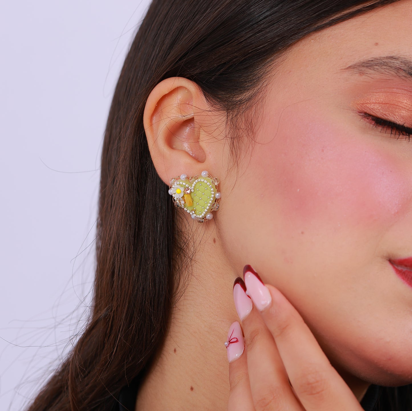 Boucle D'oreille Nebula Heart