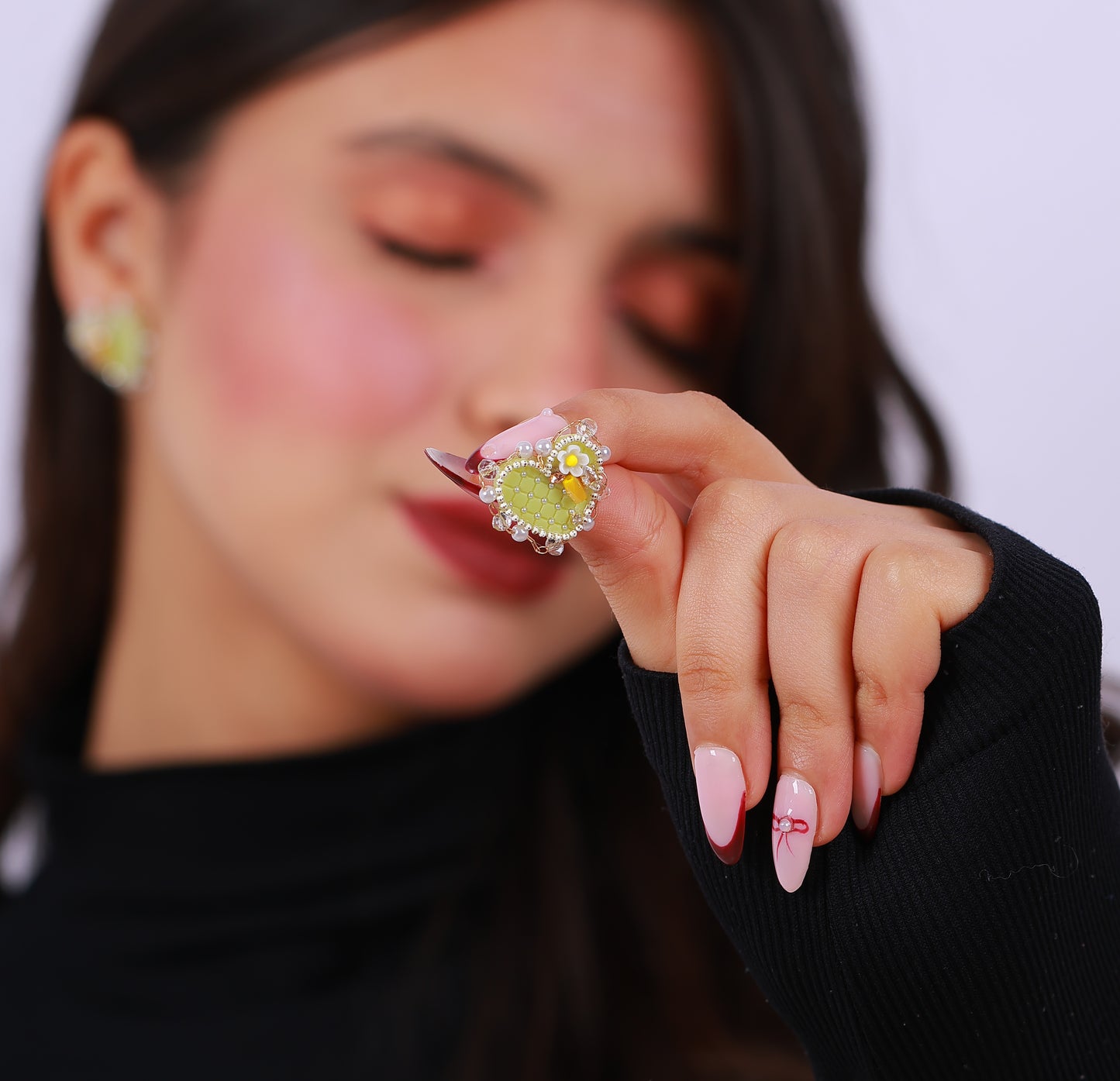 Boucle D'oreille Nebula Heart