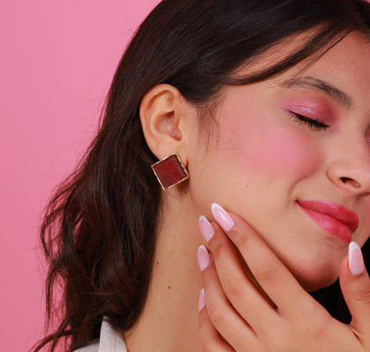 Boucle D'oreille Celestine Red