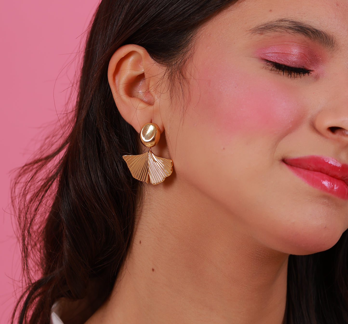 Boucle D'oreille Glittering Gold