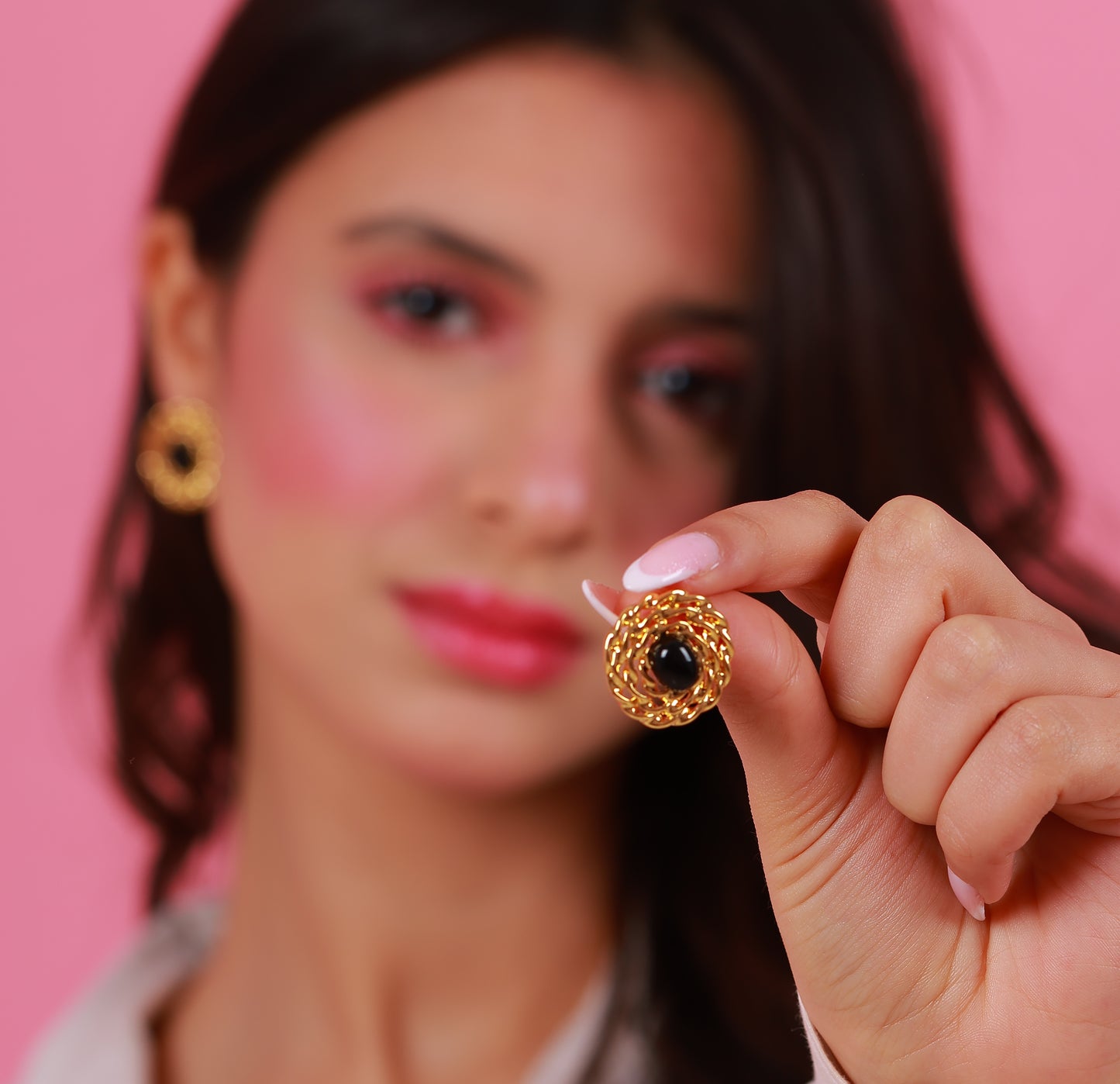 Boucle D'oreille Dahlia Sunshine