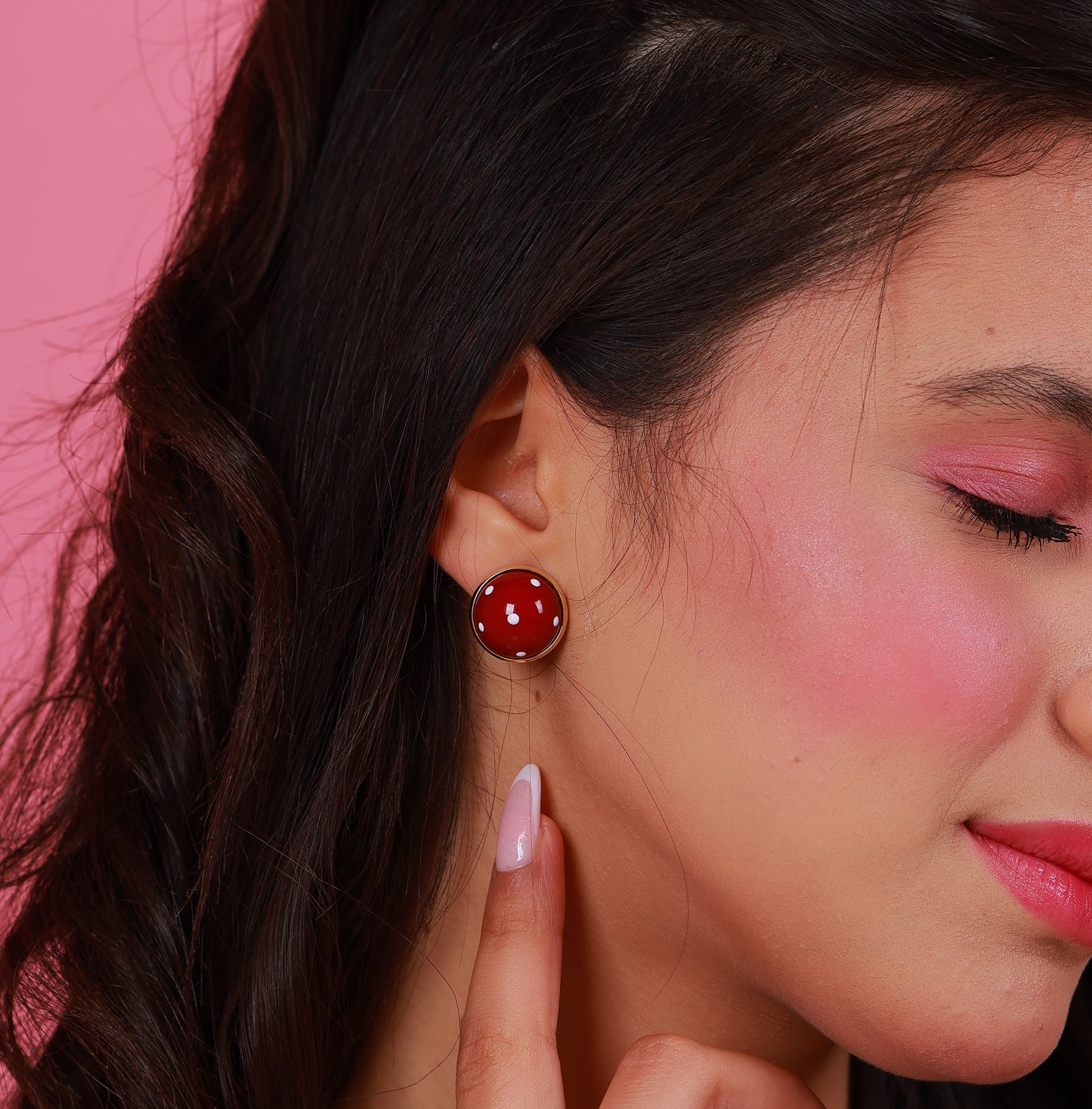 Boucle D'oreille Ivy Red