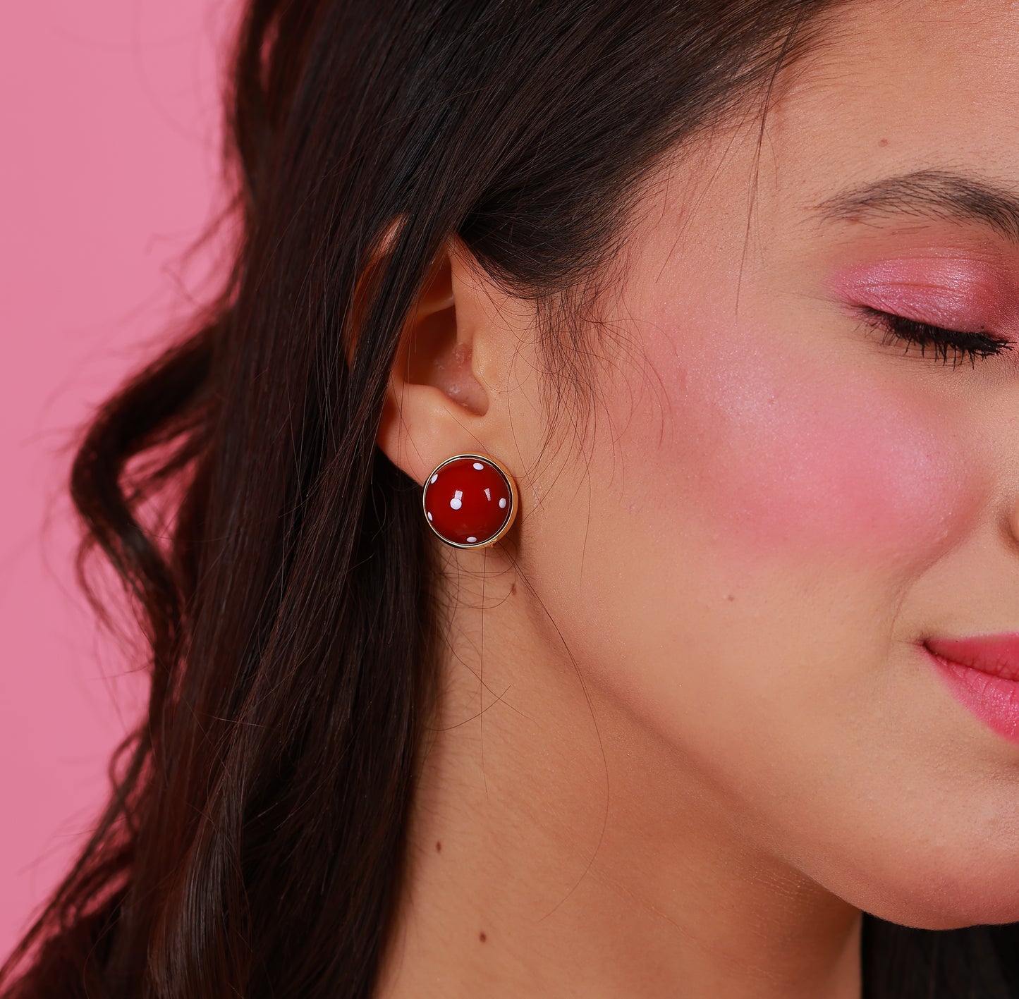 Boucle D'oreille Ivy Red