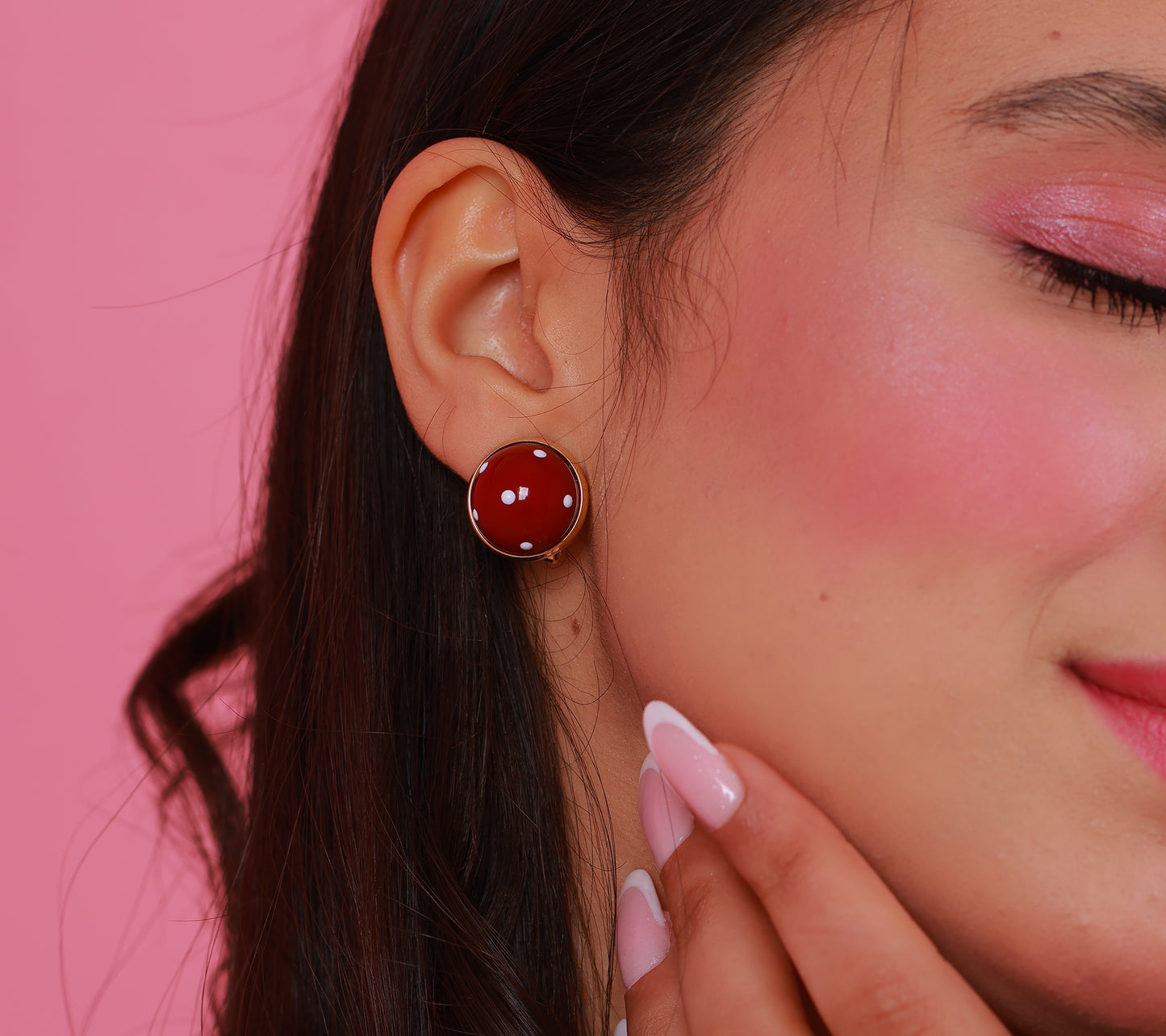 Boucle D'oreille Ivy Red