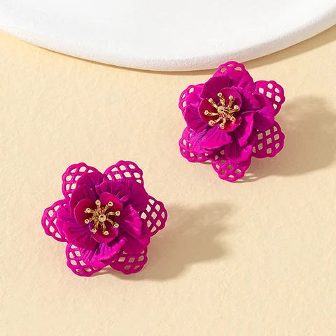 Boucles d'oreilles Fleur