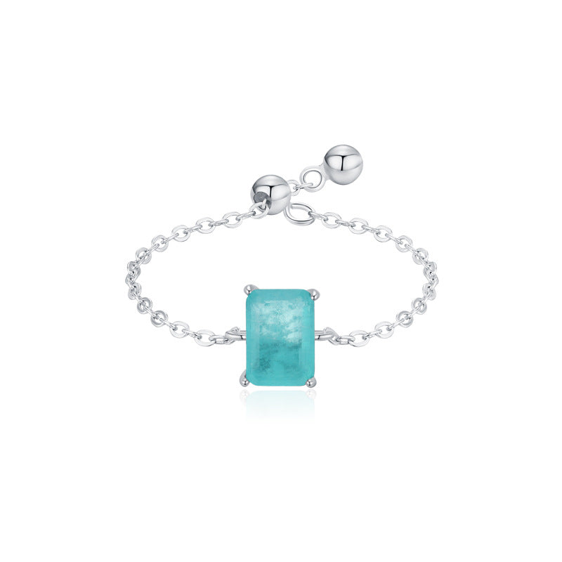 Bague - Adjustable - Blue Sea