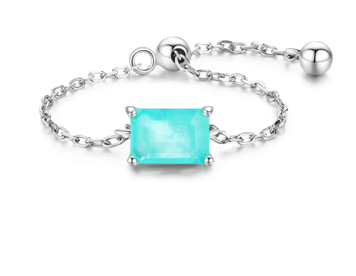 Bague - Adjustable - Blue Sea