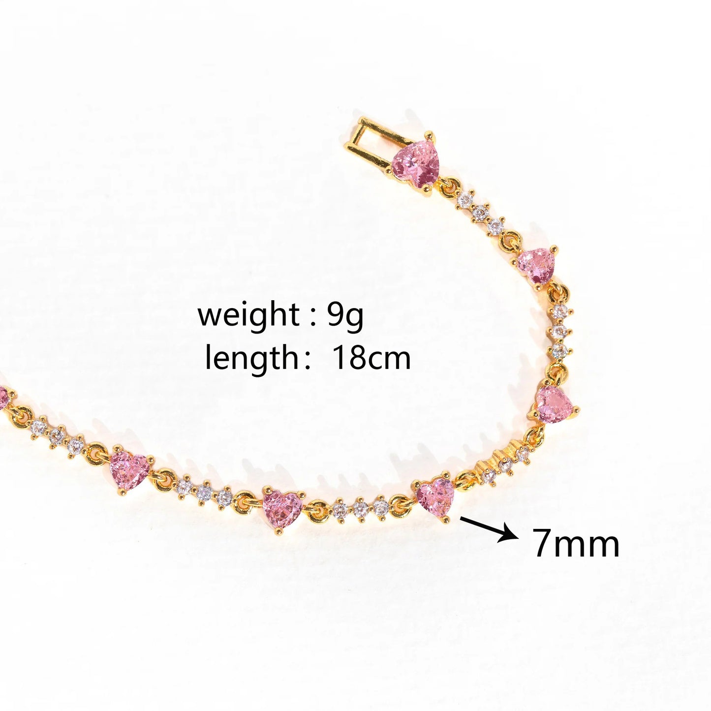 Bracelet - The Pink A Color Of Heart