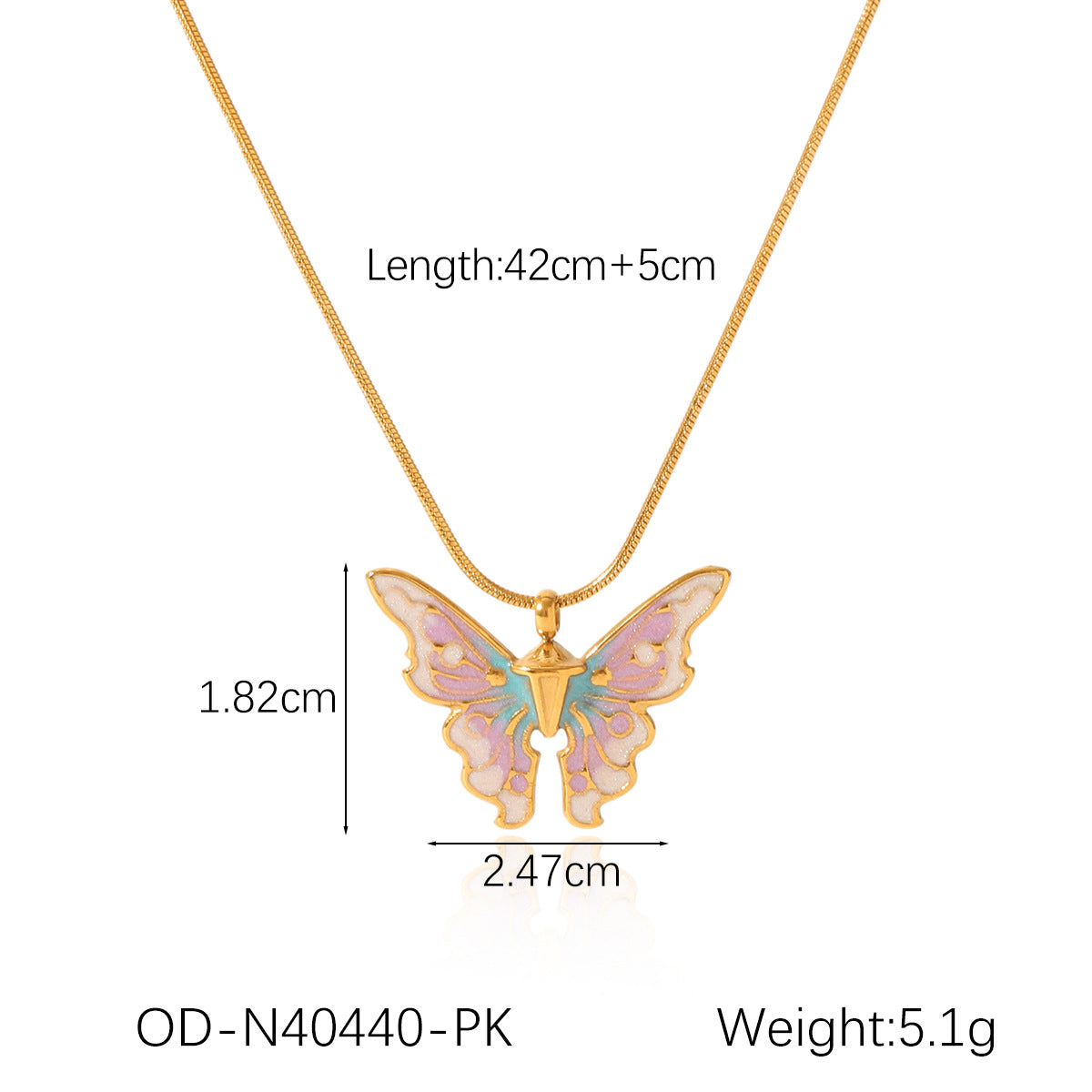 Collier - Rapunzel Butterfly