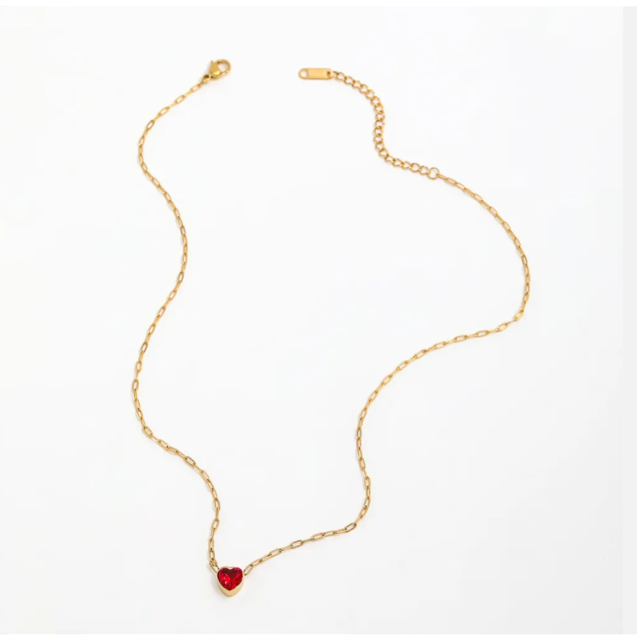 Collier - Small Red Heart