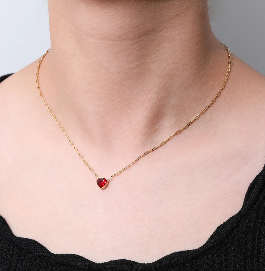 Collier - Small Red Heart