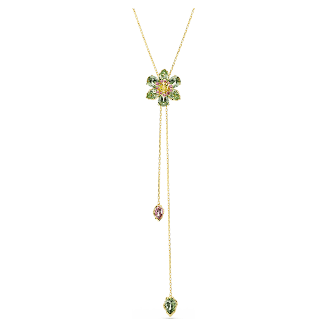 Collier - Swarovski Green Flower Tassel