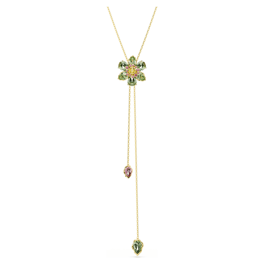 Collier - Swarovski Green Flower Tassel