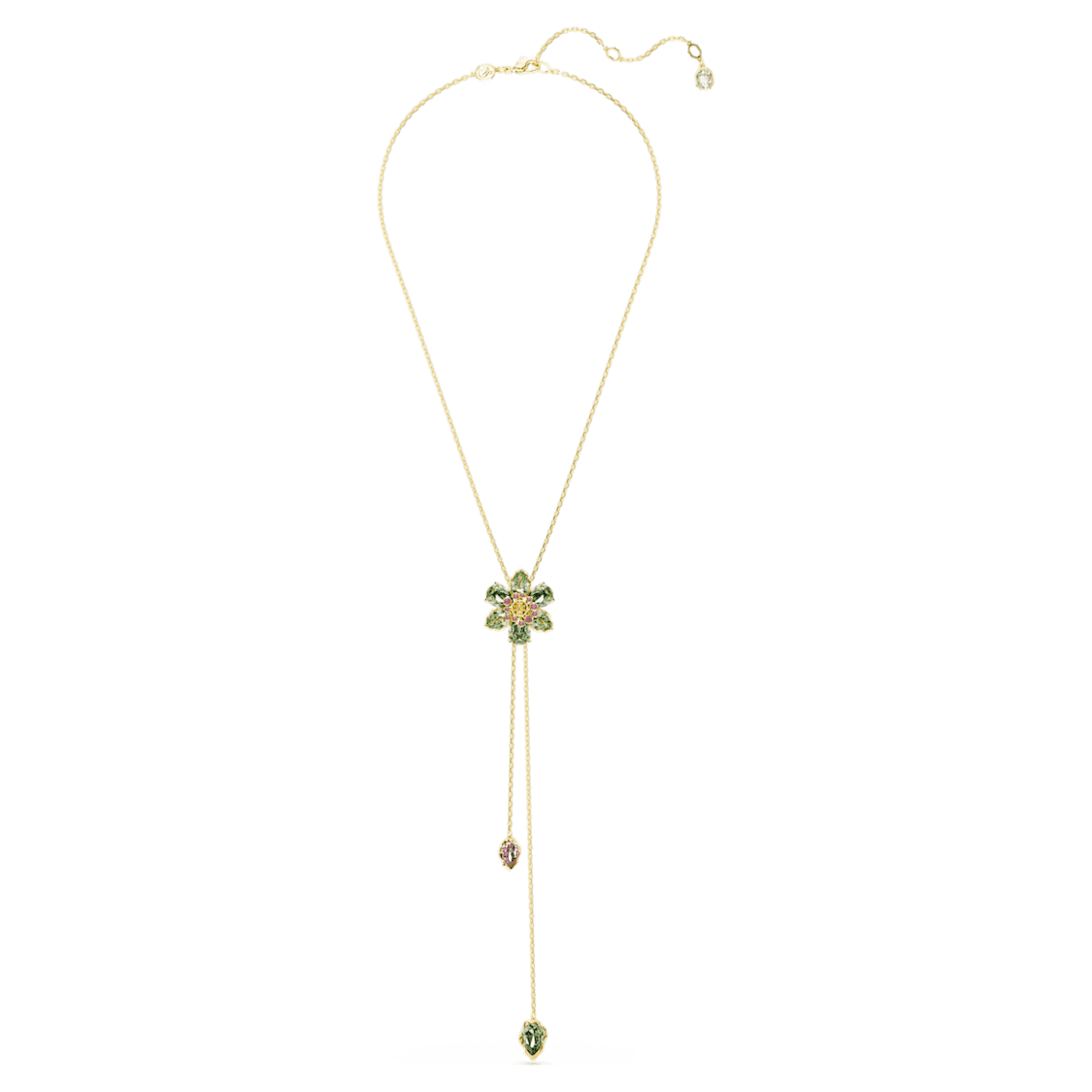 Collier - Swarovski Green Flower Tassel