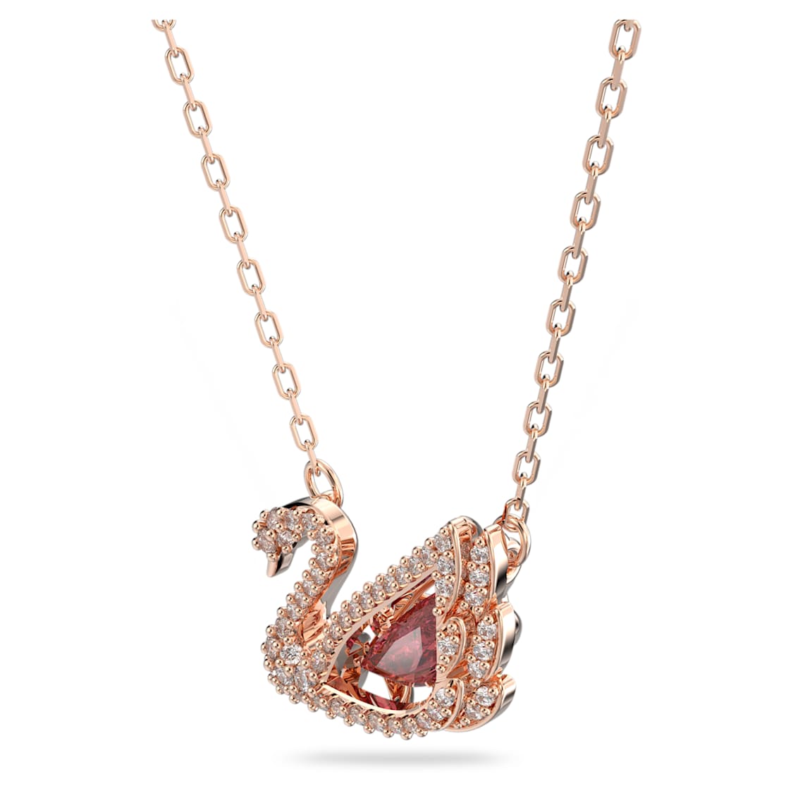Collier Swarovski - Dancing Swan Pink