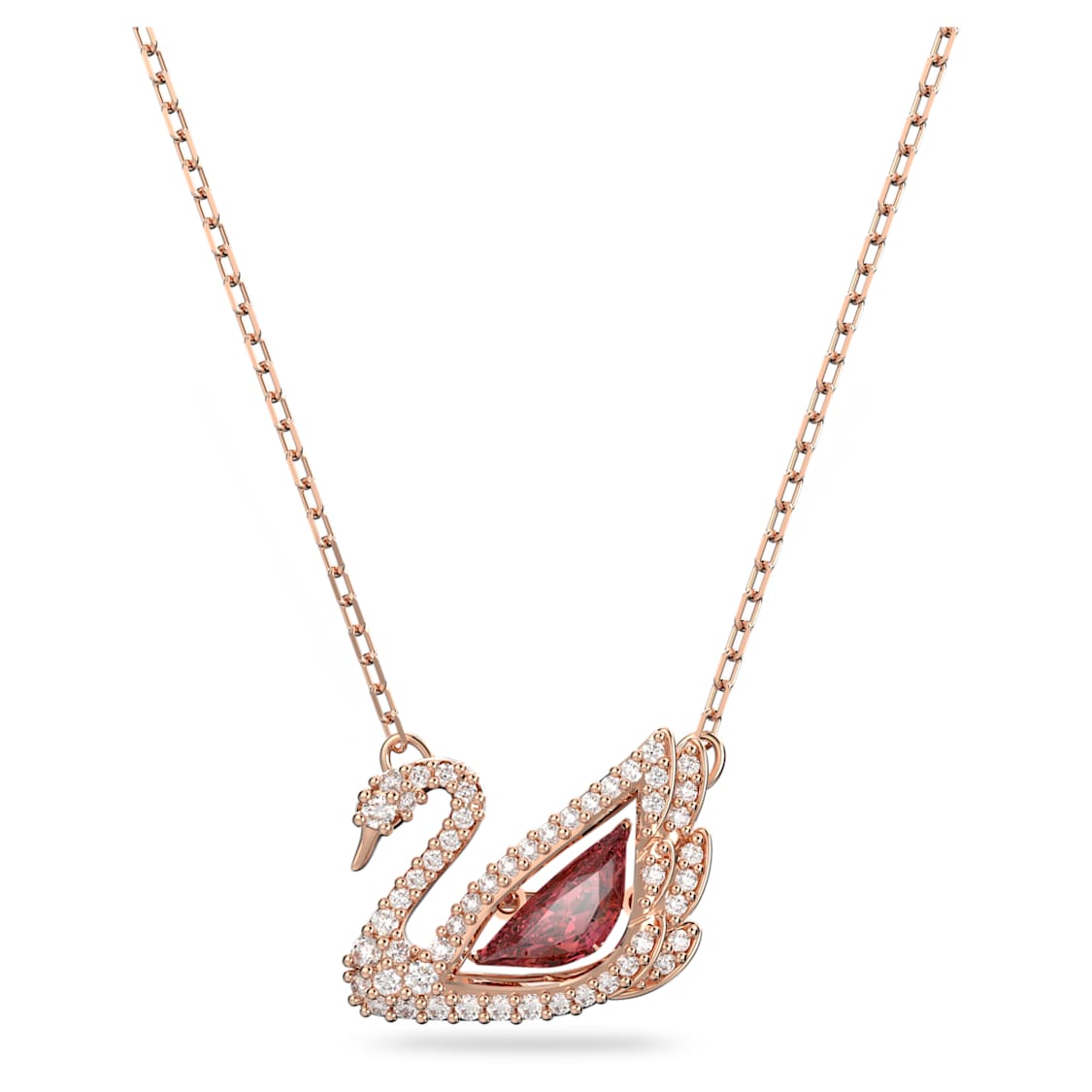 Collier Swarovski - Dancing Swan Pink