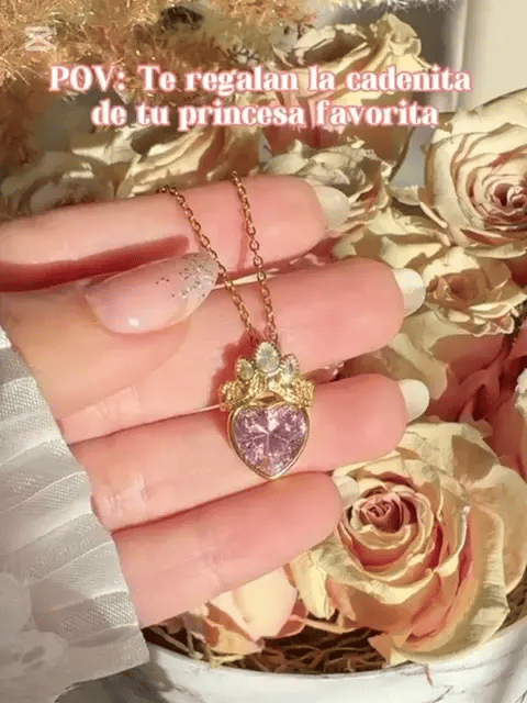 Collier - Rose - Rapunzel