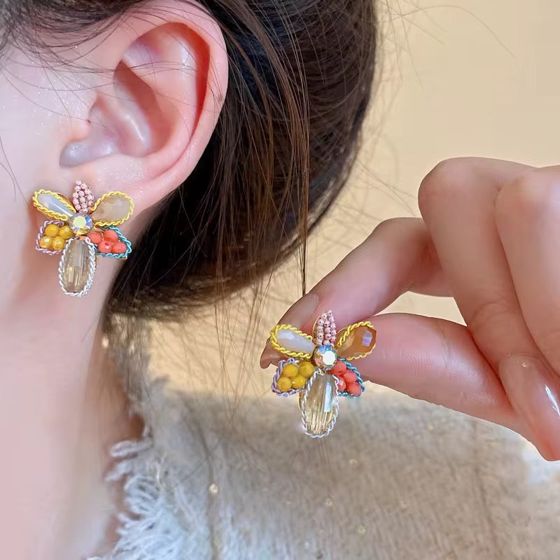 Boucle D'oreille Magenta