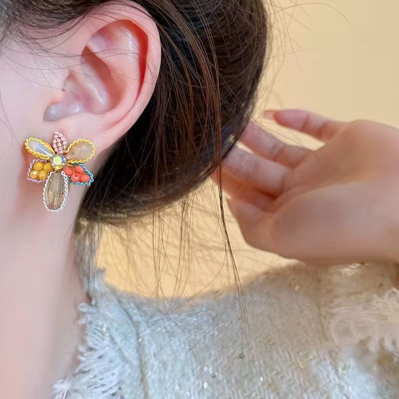 Boucle D'oreille Magenta