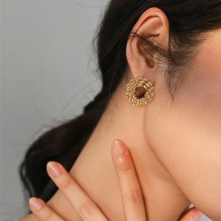 Boucle D'oreille Dahlia Sunshine