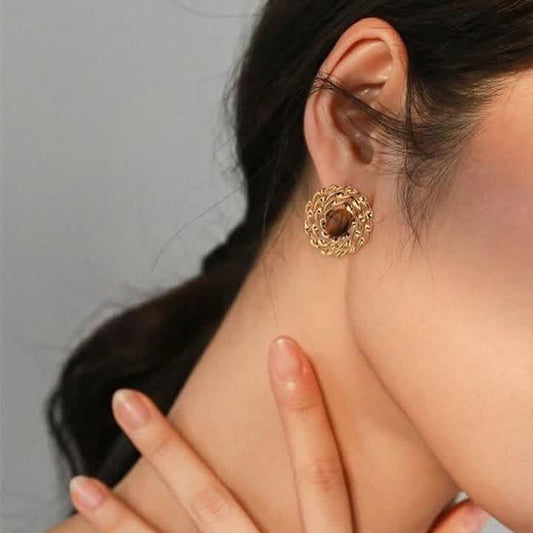 Boucle D'oreille Dahlia Sunshine