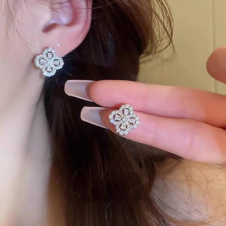 Boucle D'oreille Magnolia Rose