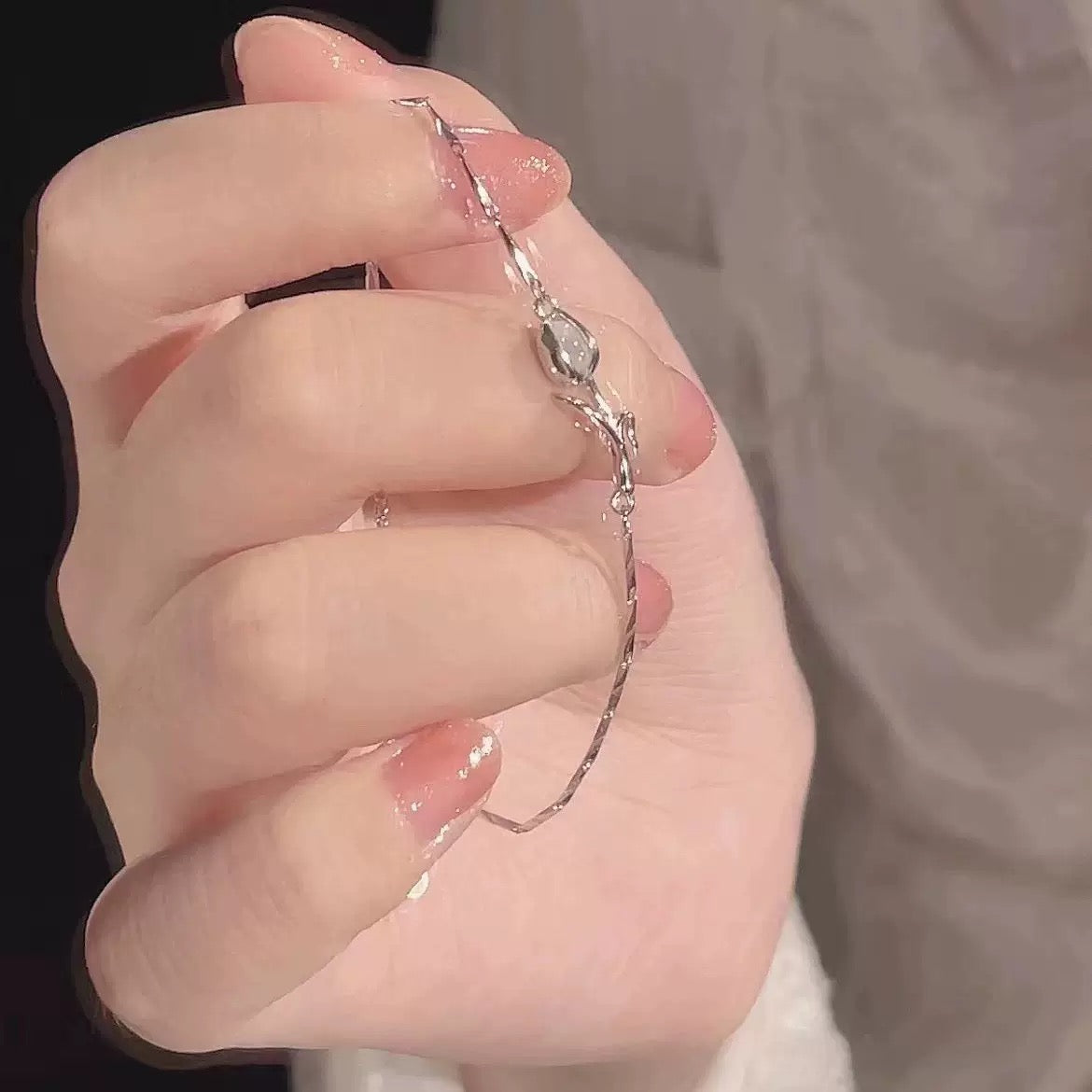 Bracelet - Silver Tulip