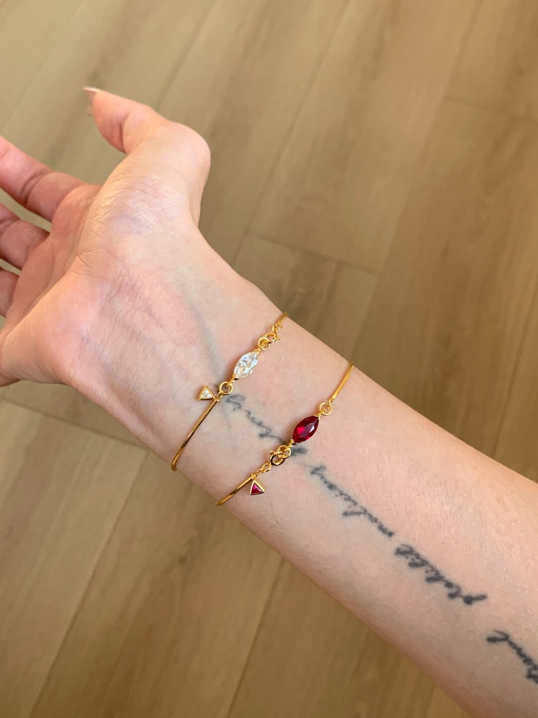 Bracelet - Marquise - Golden White