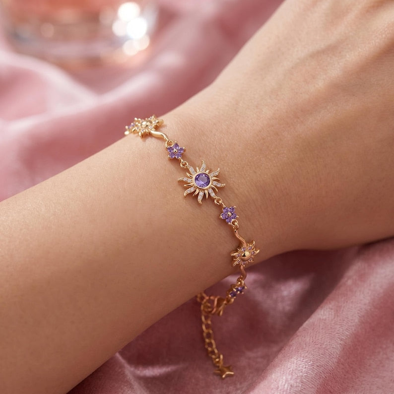 Bracelet - Star Flowers - Lavender Garden - Rapunzel