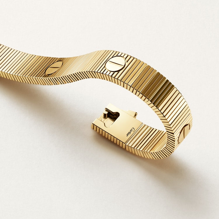 Bracelet - Ribbed Gold Bangle - Car -  Tiier FC 722019